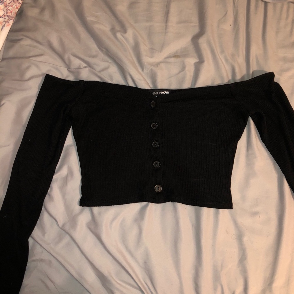 Black Off Shoulder top